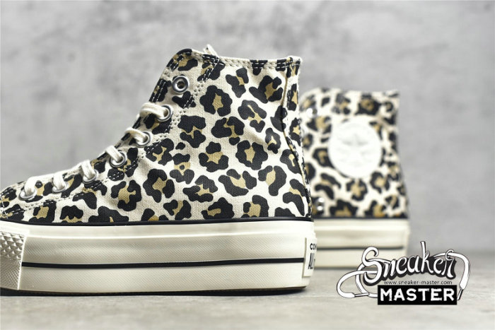CONVERSE CHUCK TAYLOR ALL STAR LIFT HIGH LEOPARD DRIFTWOOD/LIGHT FAWN/BLACK 570915C