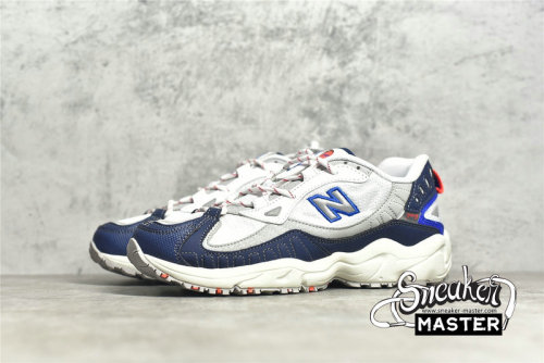 NEW BALANCE 703 RUNNING SHOES WHITE/NAVY BLUE/GREY ML703BE