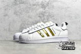 ADIDAS SUPERSTAR SHOES CLOUD WHITE/CLOUD WHITE/GOLD GX7915