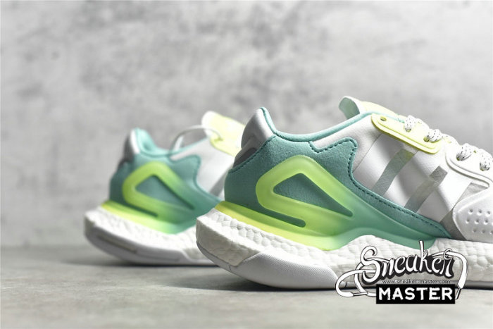 ADIDAS DAY JOGGER SHOES CLOUD WHITE/GREEN-YELLOW GW4913
