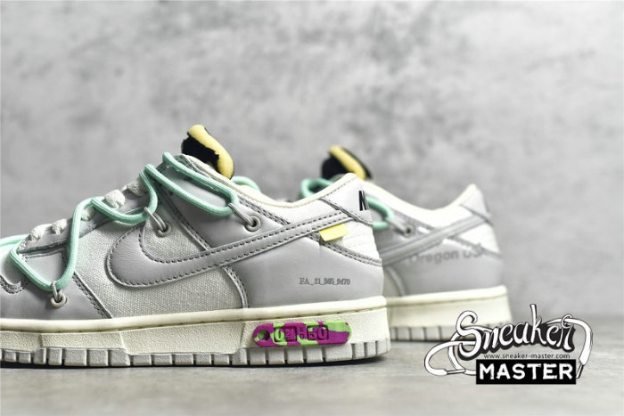 NIKE OFF-WHITE X SB DUNK LOW 04 OF 50 LIGHT GREY/WHITE/BLUE DM1602-114