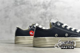 CONVERSE COMME DES GARÇONS X CHUCK TAYLOR ALL STAR LOW BLACK/RED/BEIGE 150206C