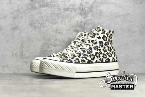 CONVERSE CHUCK TAYLOR ALL STAR LIFT HIGH LEOPARD DRIFTWOOD/LIGHT FAWN/BLACK 570915C