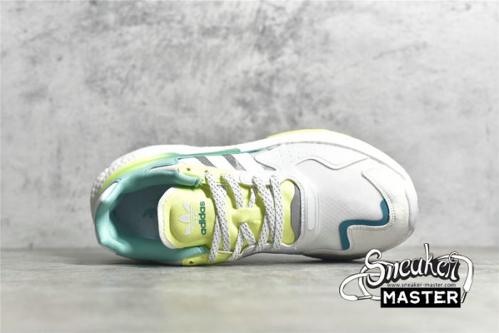 ADIDAS DAY JOGGER SHOES CLOUD WHITE/GREEN-YELLOW GW4913
