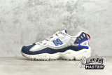 NEW BALANCE 703 RUNNING SHOES WHITE/NAVY BLUE/GREY ML703BE