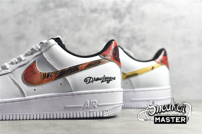 NIKE AIR FORCE 1 LOW DREW LEAGUE WHITE/BLACK-MULTI-COLOR DM7578-100