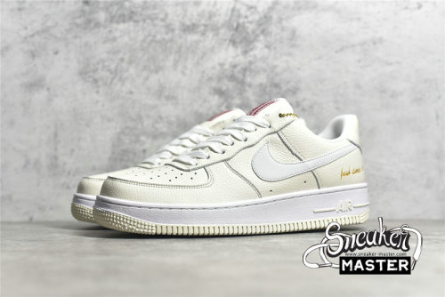 NIKE AIR FORCE 1 LOW 07 PREMIUM POPCORN COCONUT MILK/WHITE/UNIVERSITY RED CW2919-100