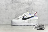 NIKE AIR FORCE 1 SHADOW SE PIXEL SWOOSH BARELY GREEN/WHITE/PLATINUM VIOLET/BLACK CV8480-300