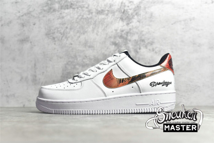NIKE AIR FORCE 1 LOW DREW LEAGUE WHITE/BLACK-MULTI-COLOR DM7578-100