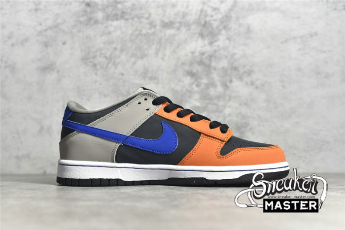 NIKE SB DUNK LOW PRO BLACK/GREY-ORANGE-ROYAL BLUE 854866-025