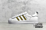 ADIDAS SUPERSTAR SHOES CLOUD WHITE/CLOUD WHITE/GOLD GX7915