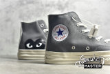 CONVERSE X COMME DES GARÇONS PLAY CHUCK TAYLOR ALL-STAR 70S HIGH STEEL GRAY/EGRET/BLACK 171847C
