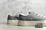CONVERSE X COMME DES GARÇONS PLAY CHUCK TAYLOR ALL-STAR 70S LOW STEEL GRAY/EGRET/BLACK 171849C