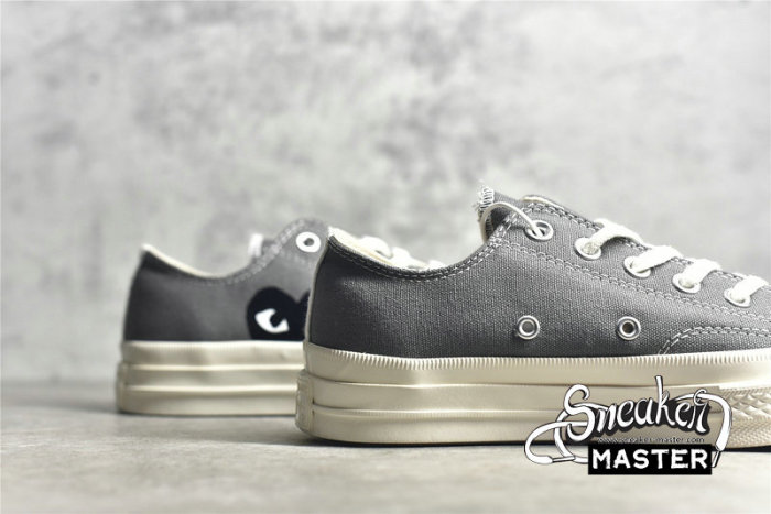 CONVERSE X COMME DES GARÇONS PLAY CHUCK TAYLOR ALL-STAR 70S LOW STEEL GRAY/EGRET/BLACK 171849C