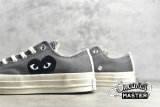CONVERSE X COMME DES GARÇONS PLAY CHUCK TAYLOR ALL-STAR 70S LOW STEEL GRAY/EGRET/BLACK 171849C