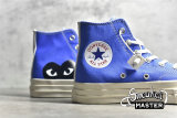 CONVERSE X COMME DES GARÇONS PLAY CHUCK TAYLOR ALL-STAR 70S HIGH BLUE QUARTZ/EGRET/BLACK 171846C