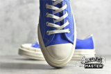 CONVERSE X COMME DES GARÇONS PLAY CHUCK TAYLOR ALL-STAR 70S LOW BLUE QUARTZ/EGRET/BLACK 171848C