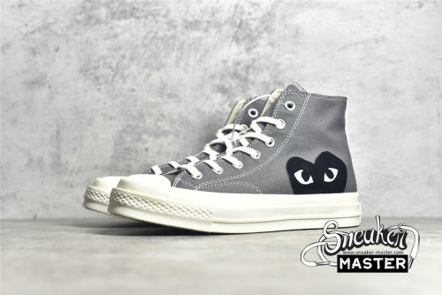 CONVERSE X COMME DES GARÇONS PLAY CHUCK TAYLOR ALL-STAR 70S HIGH STEEL GRAY/EGRET/BLACK 171847C