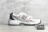 NEW BALANCE 530V2 RETRO RUNNING SHOES WHITE/SILVER/RED MR530SA