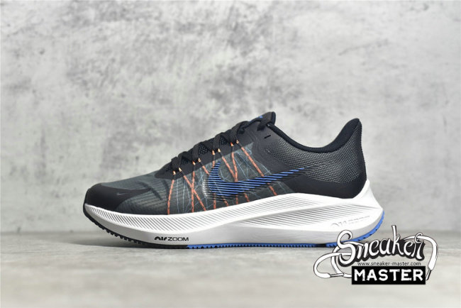 NIKE ZOOM WINFLO 8 MARATHON RUNNING SHOES DK SMOKE GREY/BLACK-COAST CW3419-007