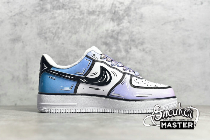 NIKE AIR FORCE 1 LOW GRAFFITI ICE BLUE/WHITE-BLACK CW2288-211