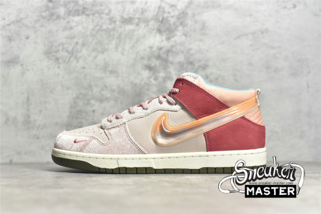 NIKE SOCIAL STATUS X SB DUNK HIGH PRO QS PINK/WHITE/BLUE DJ1173-600