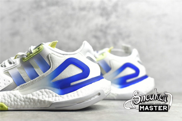 ADIDAS DAY JOGGER SHOES CLOUD WHITE/BLUE/GREEN GW1912