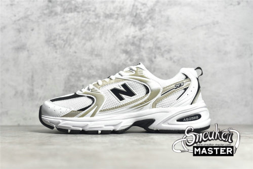 NEW BALANCE 530 RUNNING SHOES WHITE/BLACK/SILVER MR530UN1
