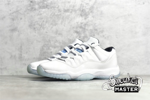 NIKE AIR JORDAN 11 RETRO LOW GS WHITE/WHITE/BLACK/LEGEND BLUE 528896-117