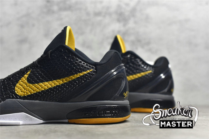 NIKE ZOOM KOBE VI PROTRO 6 BLACK DEL SOL BLACK/GINGER YELLOW-WHITE 436311-002