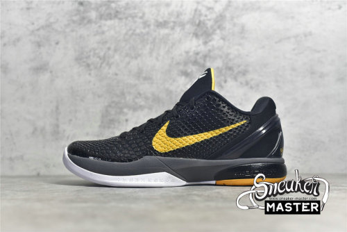 NIKE ZOOM KOBE VI PROTRO 6 BLACK DEL SOL BLACK/GINGER YELLOW-WHITE 436311-002