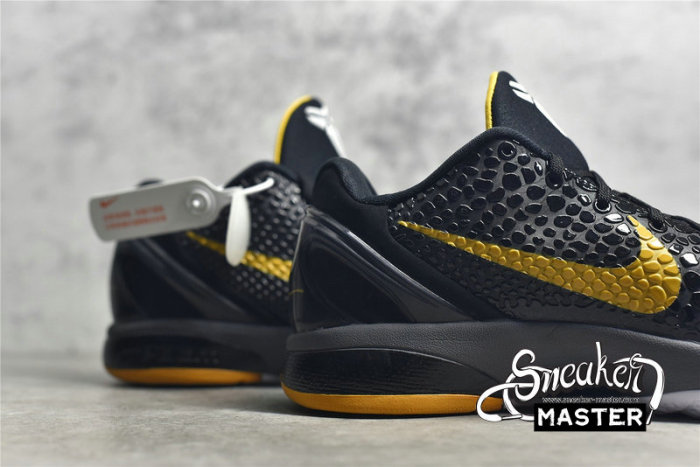 NIKE ZOOM KOBE VI PROTRO 6 BLACK DEL SOL BLACK/GINGER YELLOW-WHITE 436311-002