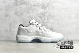 NIKE AIR JORDAN 11 RETRO LOW GS WHITE/WHITE/BLACK/LEGEND BLUE 528896-117