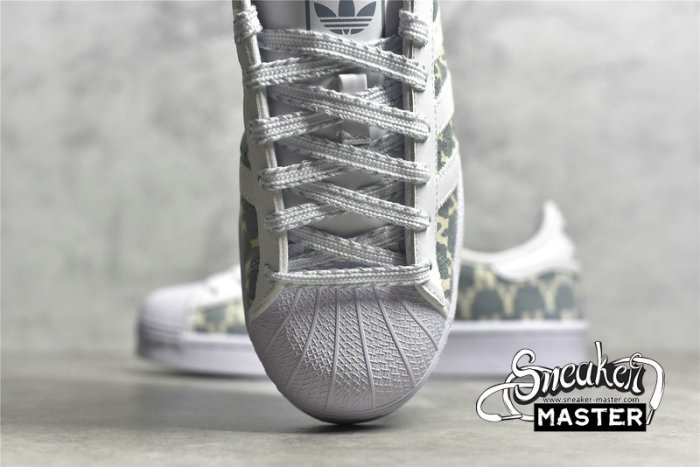 ADIDAS SUPERSTAR SHOES CLOUD WHITE/CLOUD WHITE/LIGHT GREY AJ7925