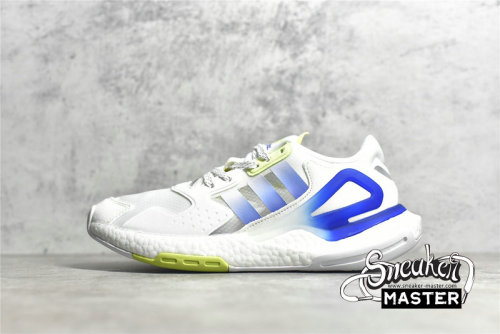 ADIDAS DAY JOGGER SHOES CLOUD WHITE/BLUE/GREEN GW1912
