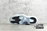 NIKE AIR JORDAN 11 RETRO LOW GS WHITE/WHITE/BLACK/LEGEND BLUE 528896-117