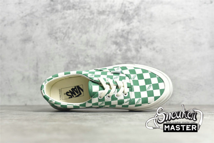 VANS VAULT OG ERA LX CHECKERBOARD LOGO/CADMIUM GREEN VN0A3CXN9TX