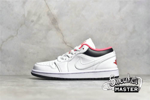 NIKE AIR JORDAN 1 LOW GS CHICAGO HOME WHITE/BLACK/RED 553560-160