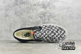 VANS DOODLE CHECKERBOARD SLIP-ON SKATE SHOES BLACK/WHITE/BLACK VN0A5AO86U6