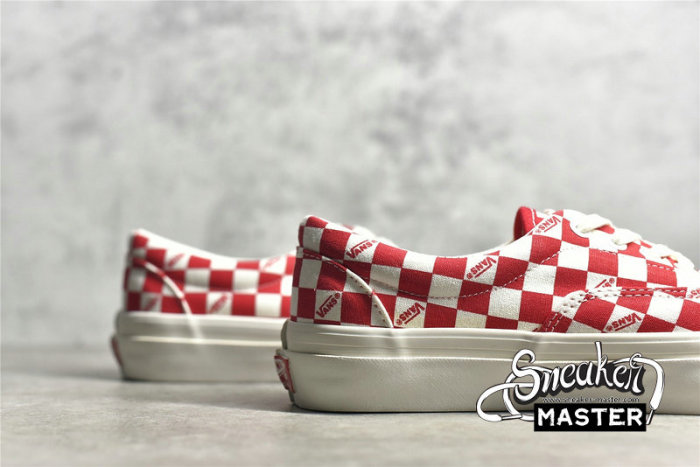 VANS VAUL OG ERA LX CHECKERBOARD LOGO/RACING RED/WHITE VN0A3CXN9V9