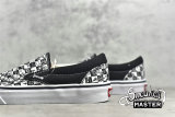 VANS DOODLE CHECKERBOARD SLIP-ON SKATE SHOES BLACK/WHITE/BLACK VN0A5AO86U6