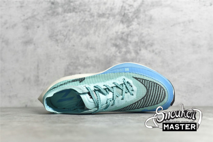 NIKE ZOOMX VAPORFLY NEXT% 2 AURORA GREEN/CHLORINE BLUE/PALE IVORY/BLACK CU4111-300