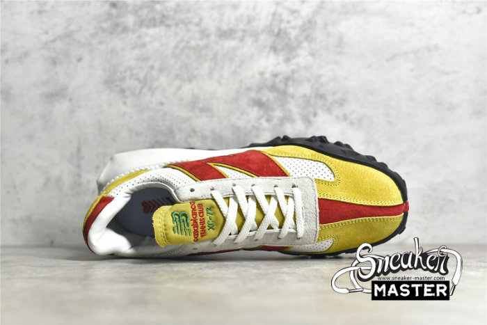 NEW BALANCE RUNNING SHOES WHITE/YELLOW/RED-BLACK XC-72-001
