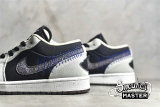 NIKE AIR JORDAN 1 LOW CRATER GREY/BLUE/BLACK DM4657-001