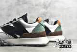 NEW BALANCE RUNNING SHOES WHITE/BLACK/GREEN-ORANGE UXC72CBB