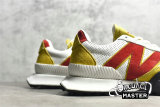 NEW BALANCE RUNNING SHOES WHITE/YELLOW/RED-BLACK XC-72-001