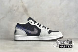 NIKE AIR JORDAN 1 LOW CRATER GREY/BLUE/BLACK DM4657-001