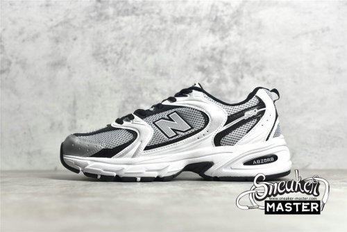 NEW BALANCE 530 RUNNING SHOES SILVER/BLACK/WHITE MR530USX