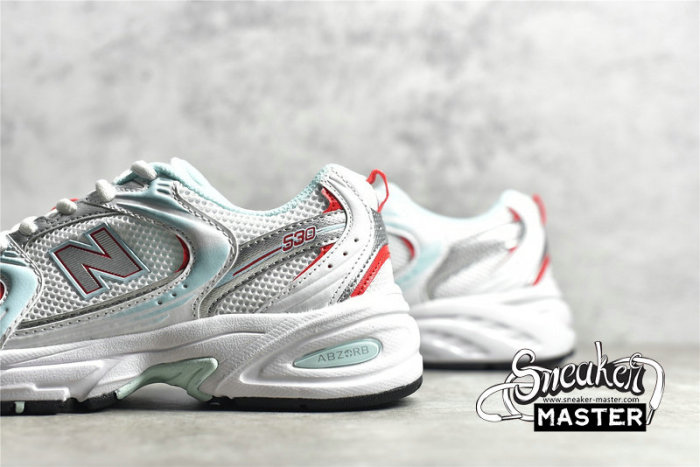 NEW BALANCE 530 RUNNING SHOES WHITE/TURQUOISE/GREY MR530CC1