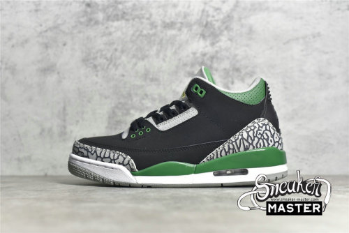 NIKE AIR JORDAN 3 BLACK/PINE GREEN/CEMENT GREY-WHITE CT8532-030